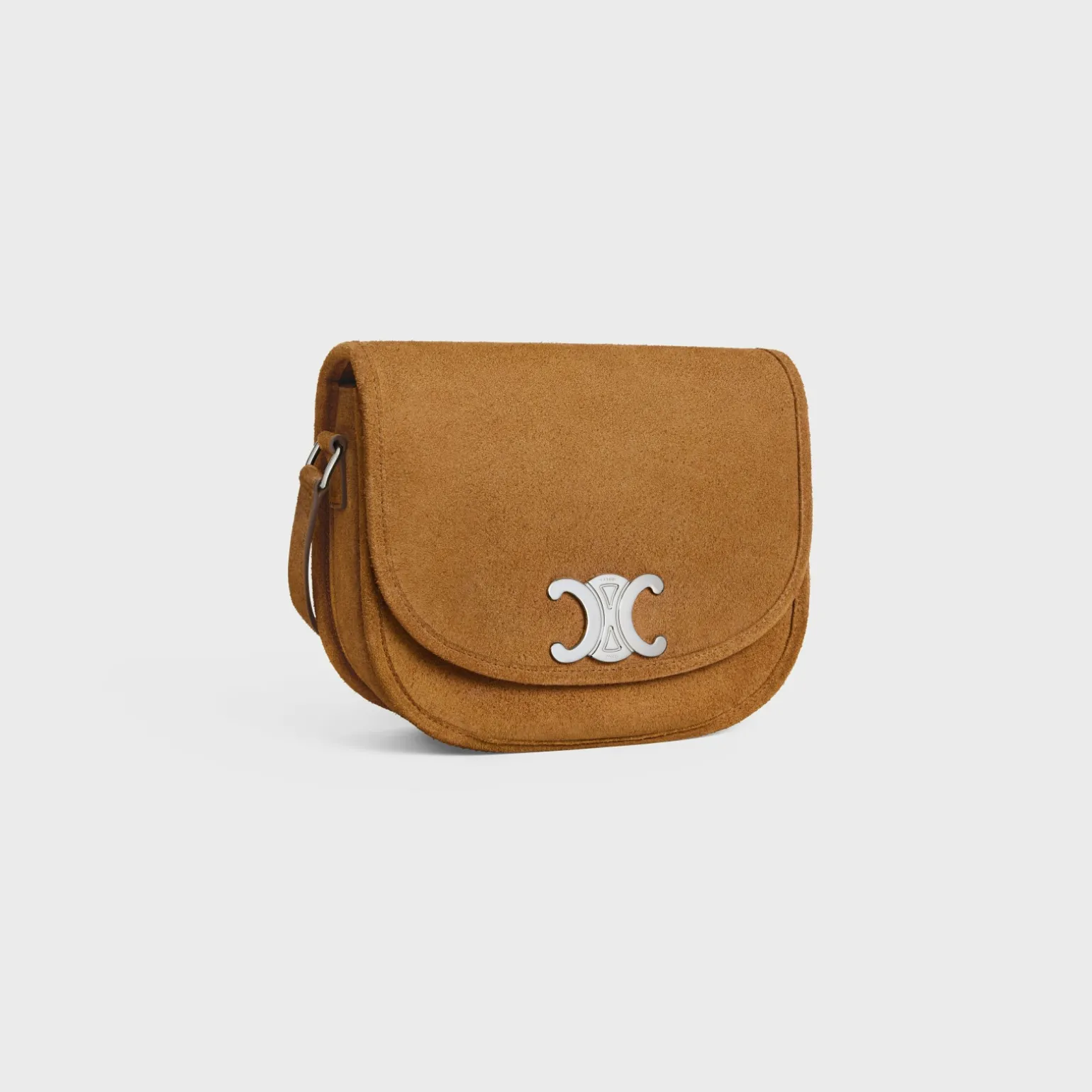 MEDIUM BESACE TRIOMPHE in SUEDE CALFSKIN
