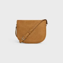 MEDIUM BESACE TRIOMPHE in SUEDE CALFSKIN