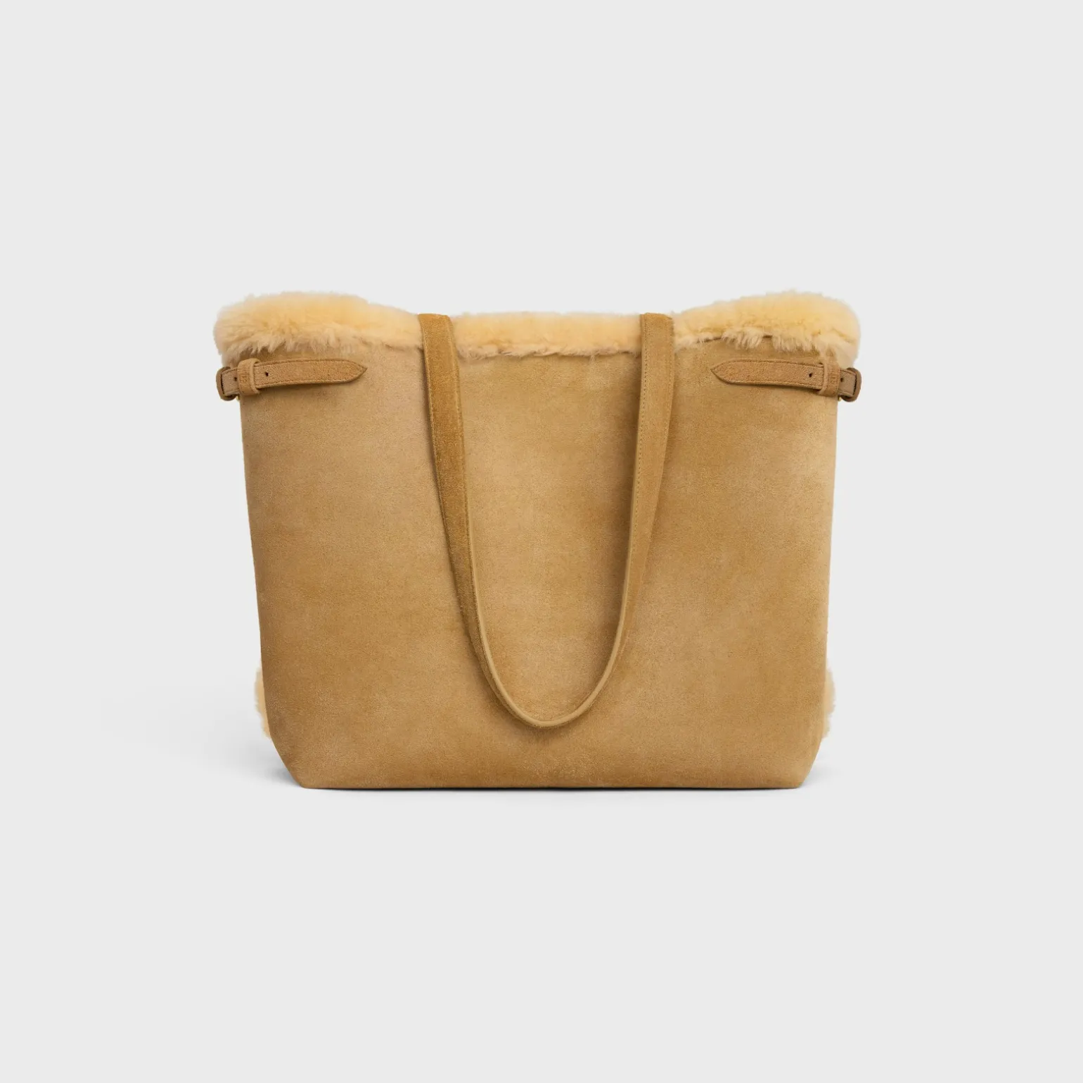 MEDIUM CABAS ANAÏS CUIR TRIOMPHE in SUEDE CALFSKIN AND SHEARLING