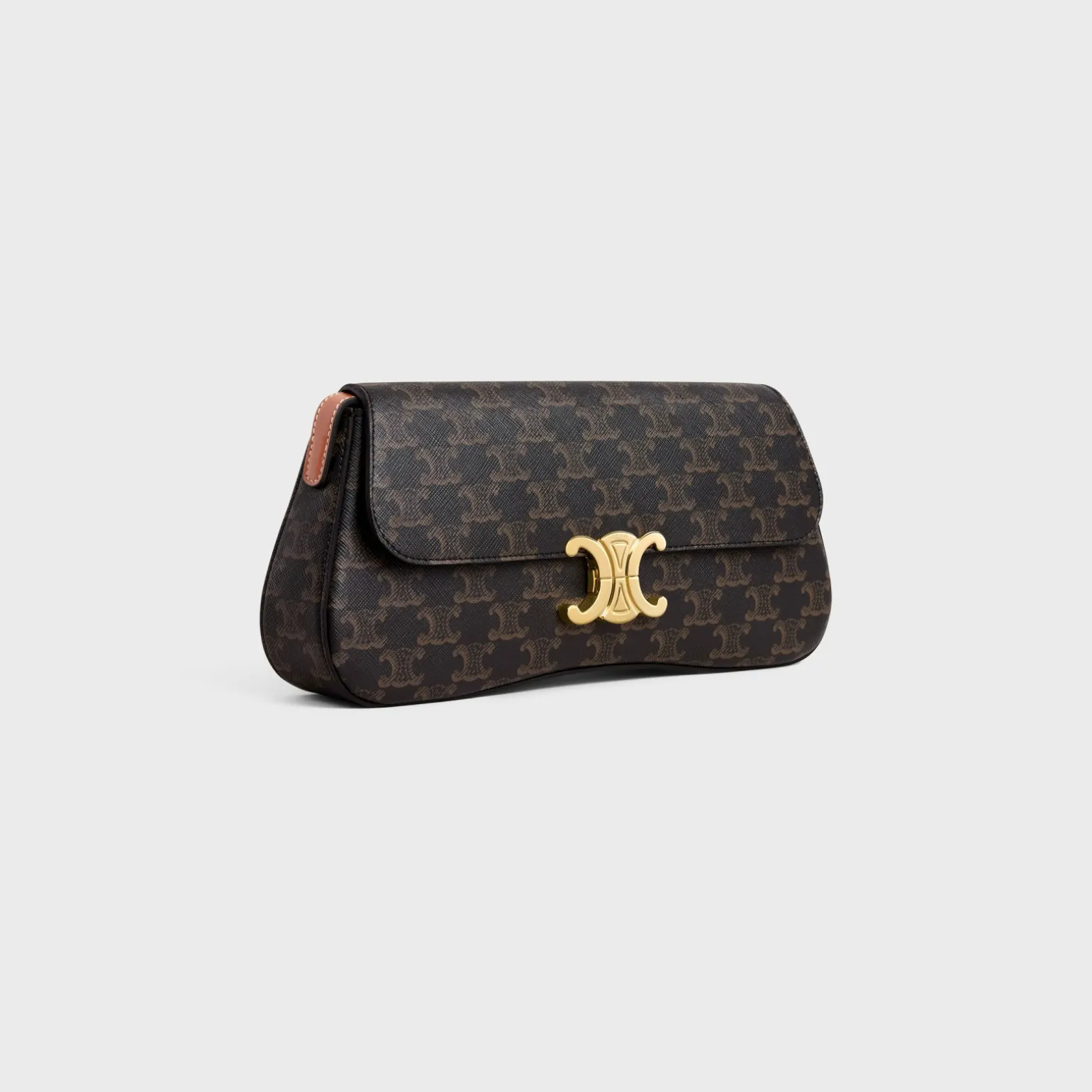 MEDIUM CELINE LOLA BAG in Triomphe Canvas and Calfskin