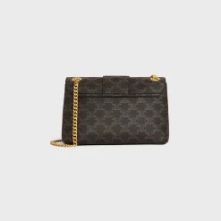 Medium Celine Victoire Bag in Triomphe Canvas