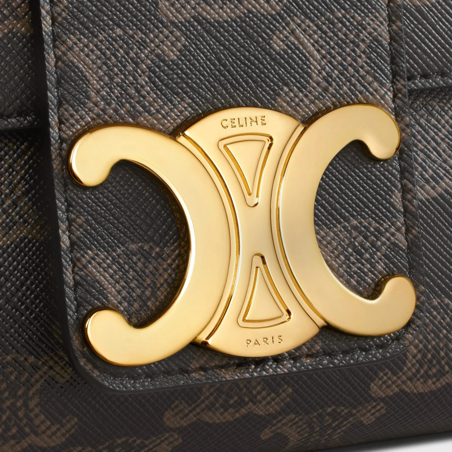 Medium Celine Victoire Bag in Triomphe Canvas