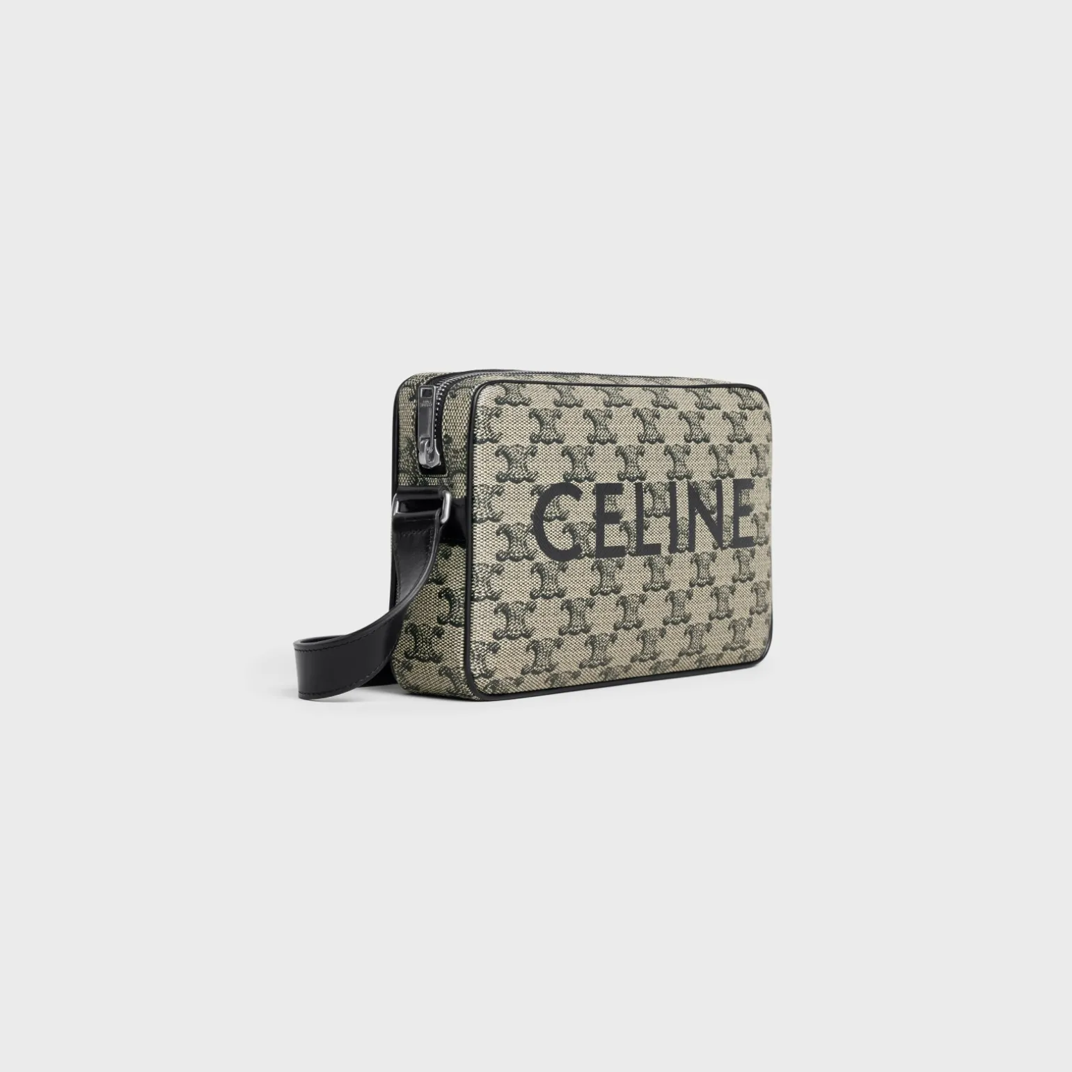 Medium Messenger Bag in TRIOMPHE CANVAS WITH CELINE PRINT