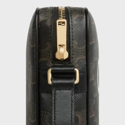 Medium Messenger Bag in Triomphe Canvas with Celine Print