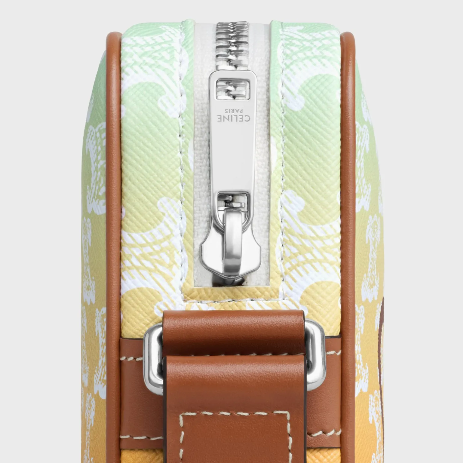 Medium Messenger Bag in TRIOMPHE CANVAS SUNSET AND CALFSKIN