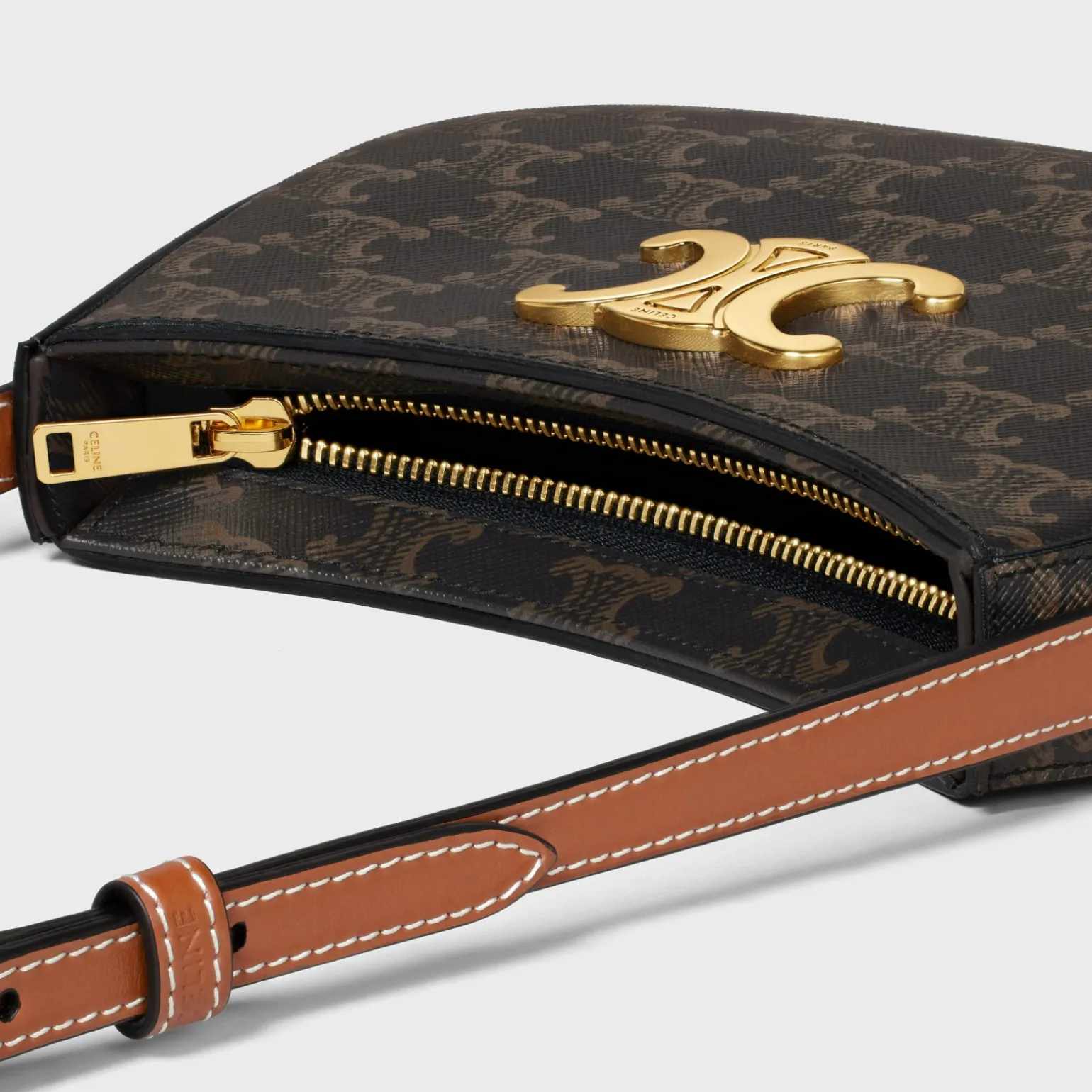 MEDIUM TILLY BAG in Triomphe canvas and calfskin