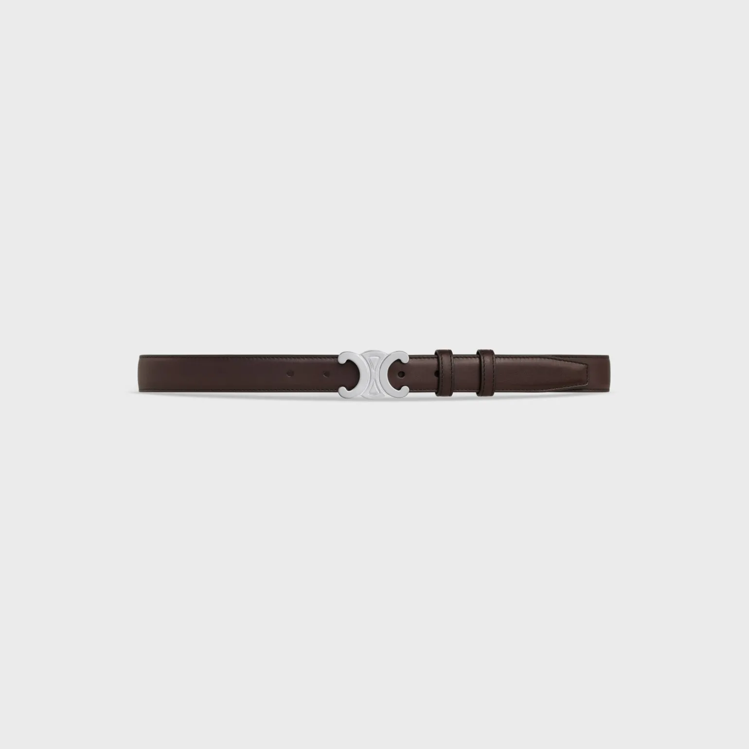 Medium Triomphe Belt in Natural Calfskin