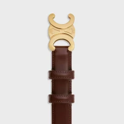 Medium Triomphe Belt in Taurillon Leather