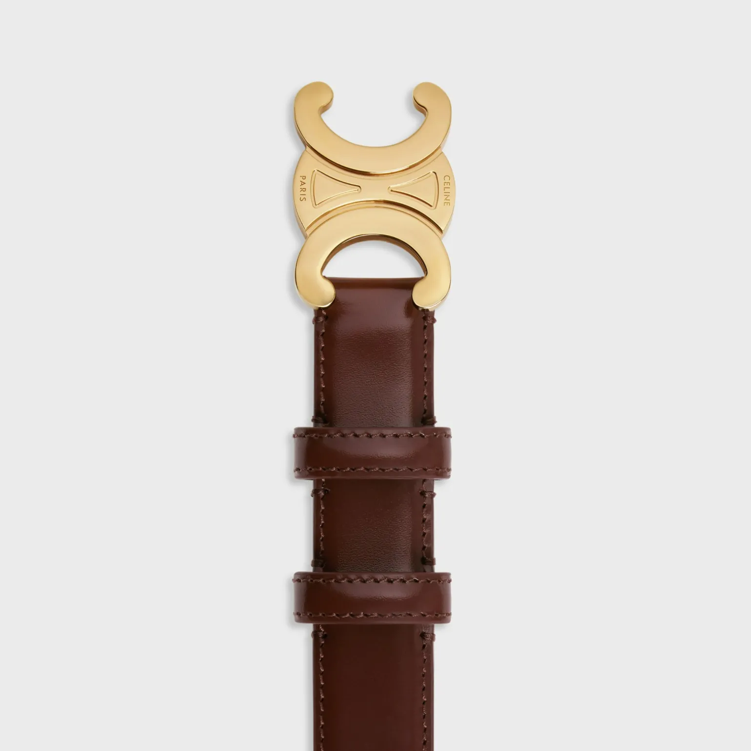 Medium Triomphe Belt in Taurillon Leather
