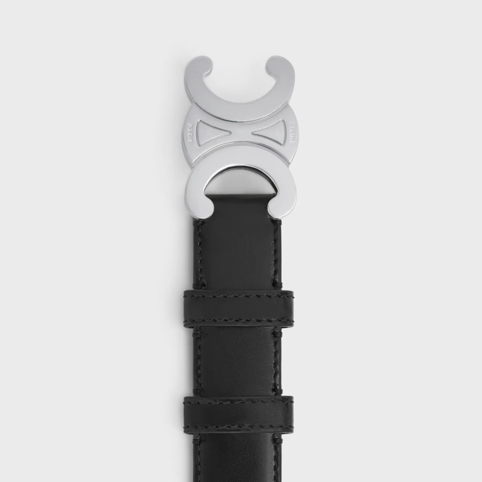 Medium Triomphe Belt in Taurillon Leather