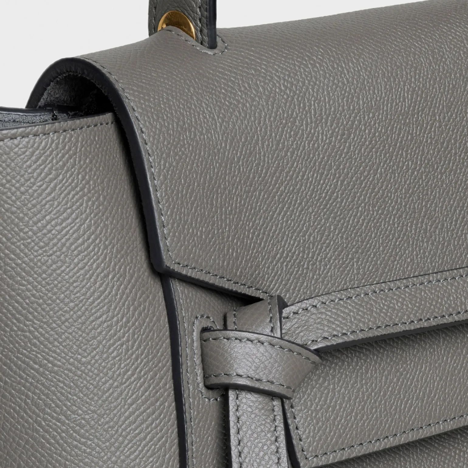 Micro Belt bag in grained calfskin