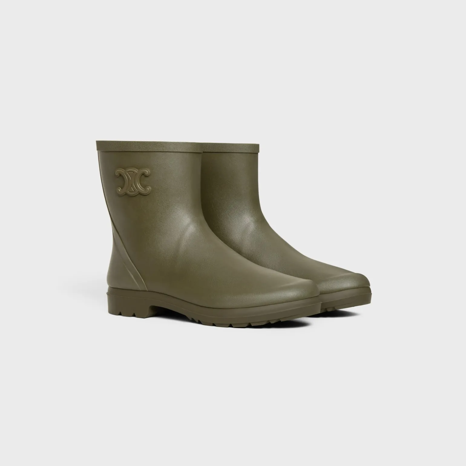 MID CELINE RAIN BOOTS in Natural Rubber