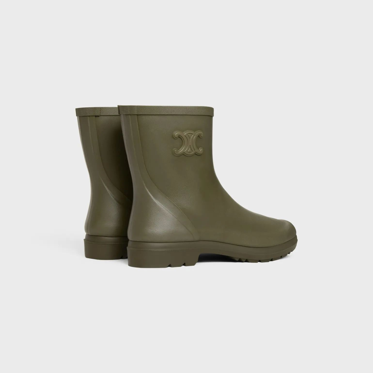 MID CELINE RAIN BOOTS in Natural Rubber