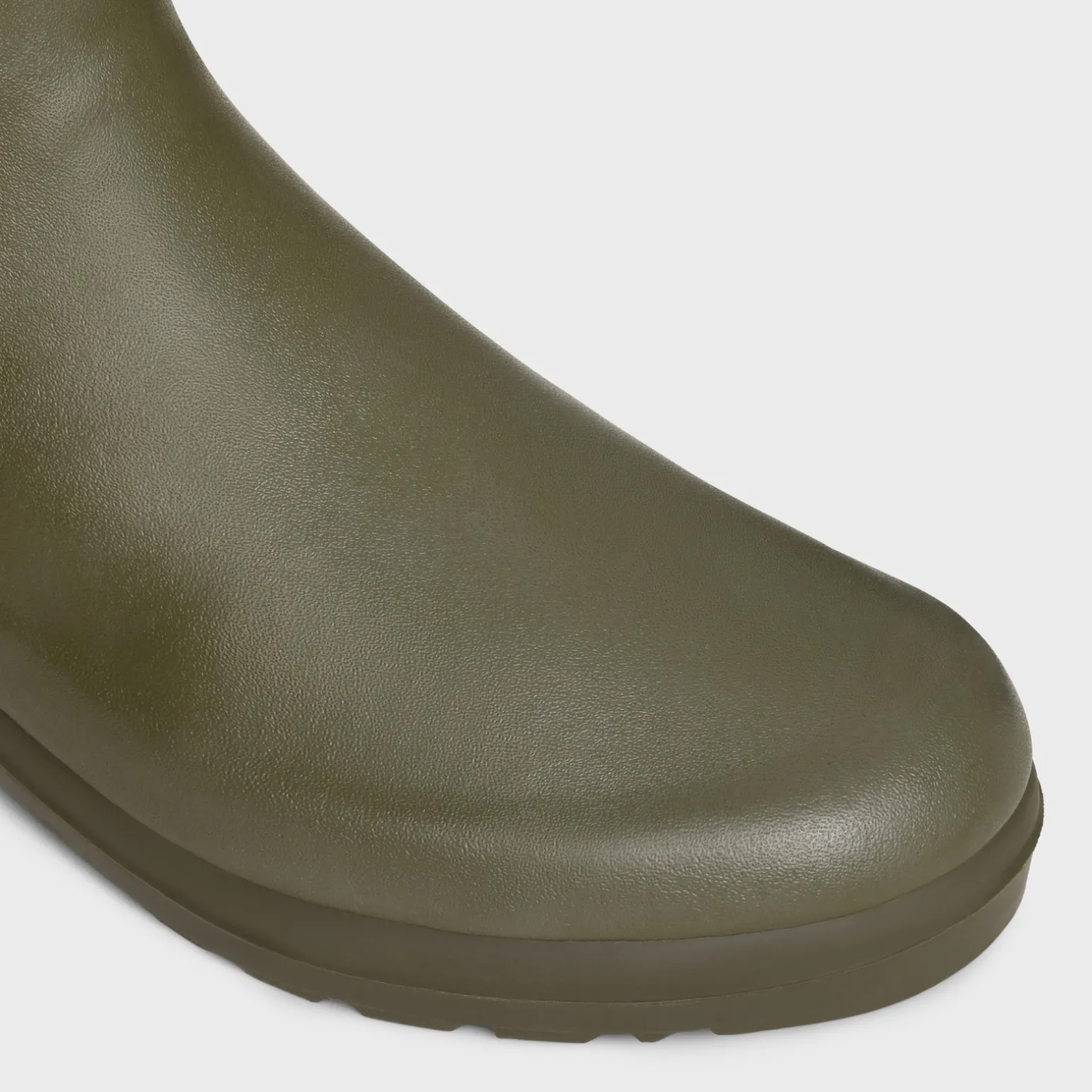 MID CELINE RAIN BOOTS in Natural Rubber