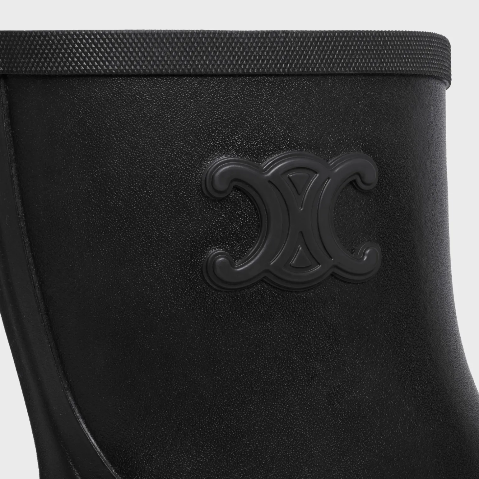 MID CELINE RAIN BOOTS in Natural Rubber