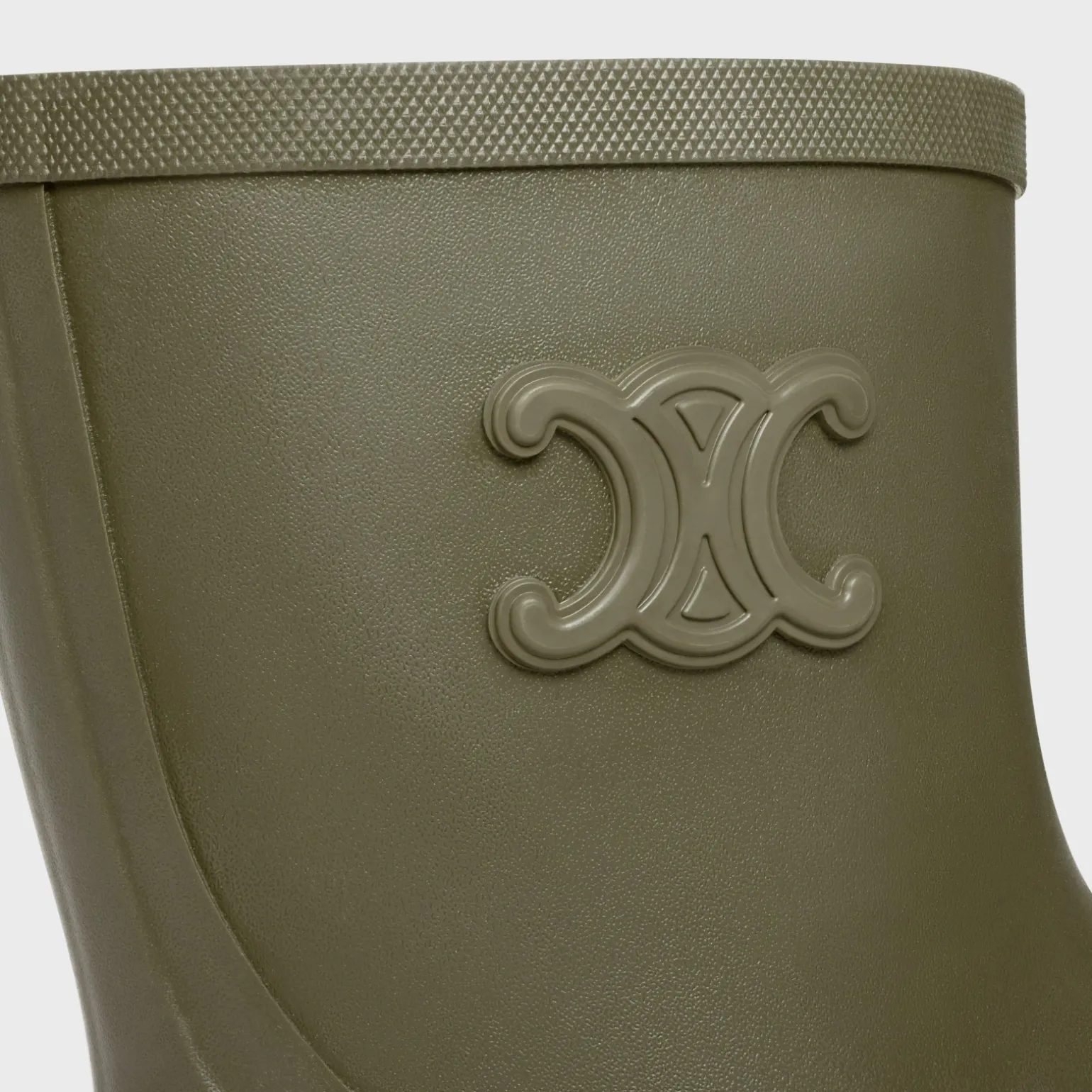MID CELINE RAIN BOOTS in Natural Rubber