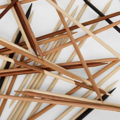 MIKADO IN WOOD AND TRIOMPHE CANVAS