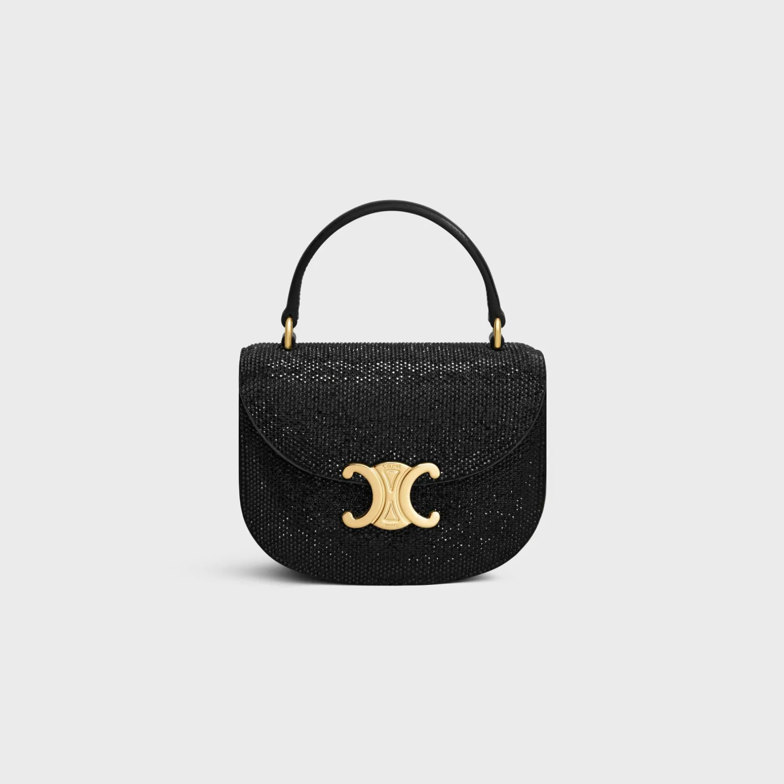 MINI BESACE CLEA in SUEDE CALFSKIN WITH STRASS