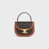 MINI BESACE CLEA in Triomphe canvas and calfskin