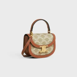 MINI BESACE CLEA in TRIOMPHE CANVAS AND CALFSKIN