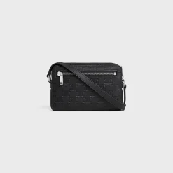 MINI CAMERA BAG in CALFSKIN TRIOMPHE EMBOSSED