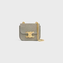 MINI CHAIN CLAUDE in GLITTER TEXTILE