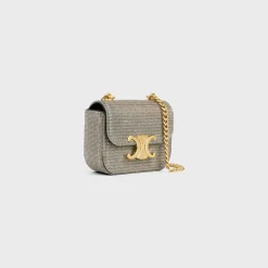 MINI CHAIN CLAUDE in GLITTER TEXTILE