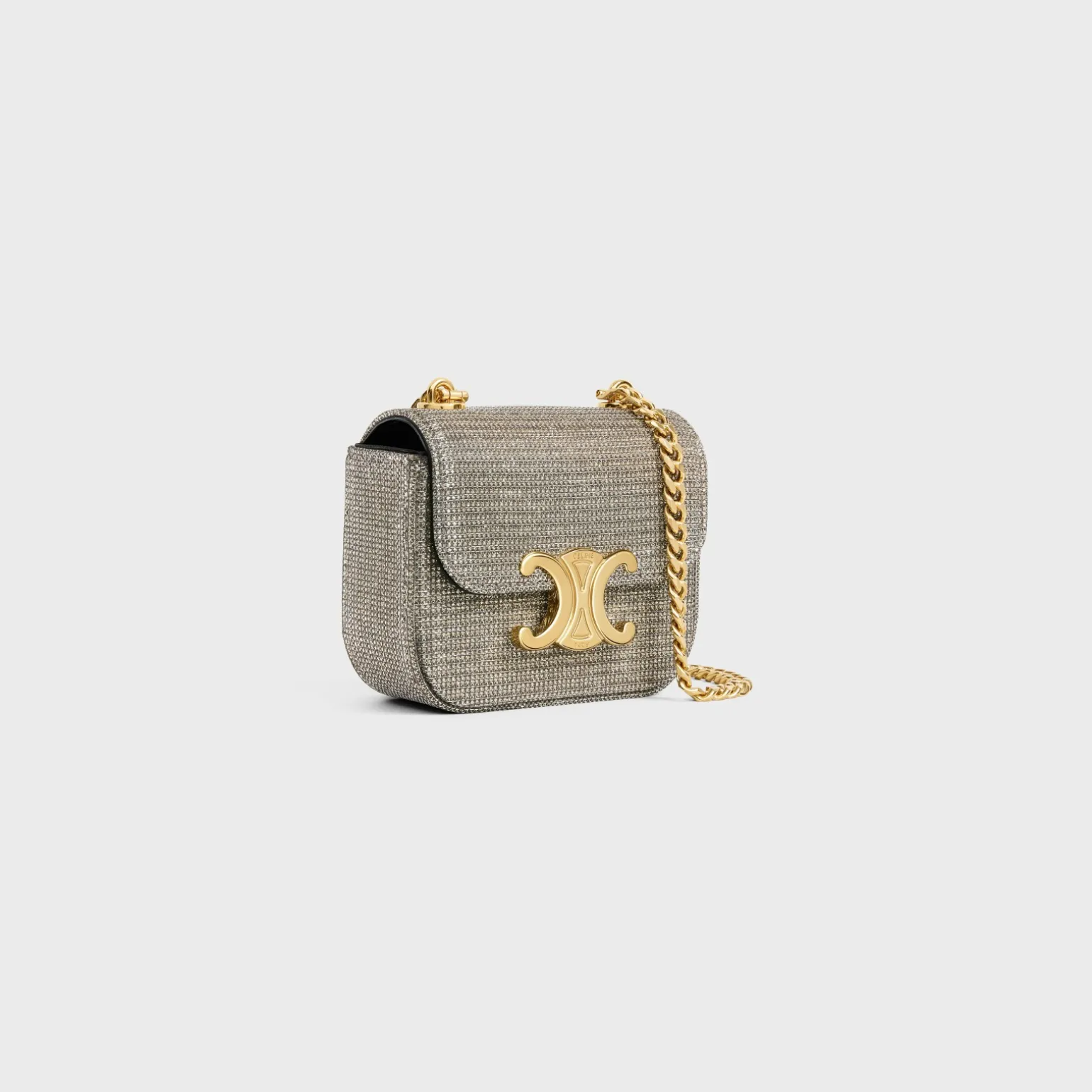 MINI CHAIN CLAUDE in GLITTER TEXTILE