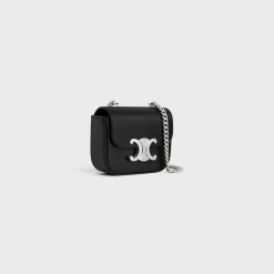 MINI CHAIN CLAUDE in Shiny calfskin
