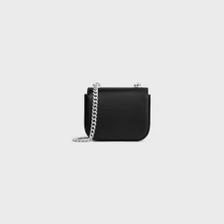 MINI CHAIN CLAUDE in Shiny calfskin