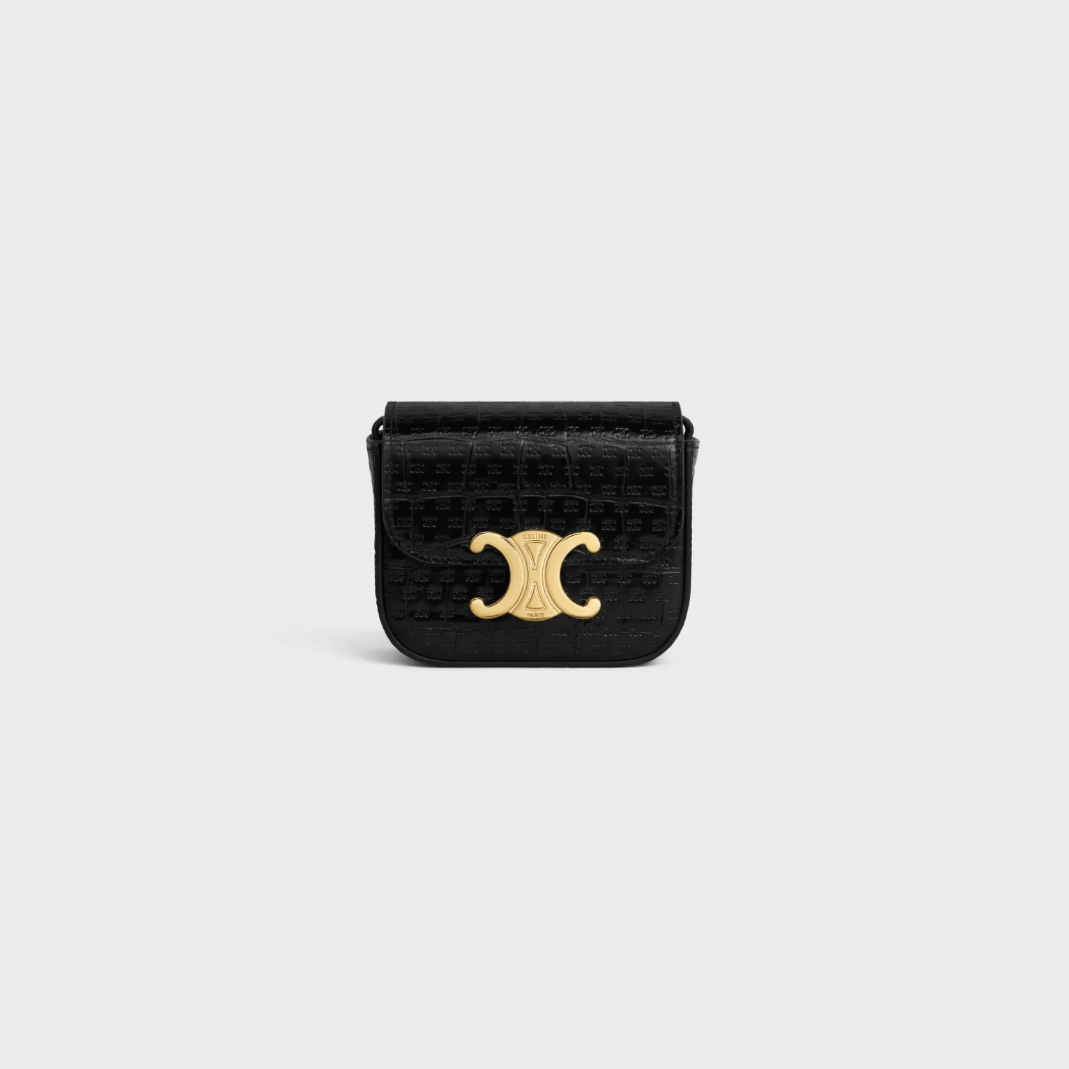 MINI CLAUDE in CALFSKIN CROCO EFFECT EMBOSSED TRIOMPHE
