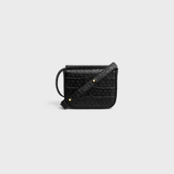 MINI CLAUDE in CALFSKIN CROCO EFFECT EMBOSSED TRIOMPHE