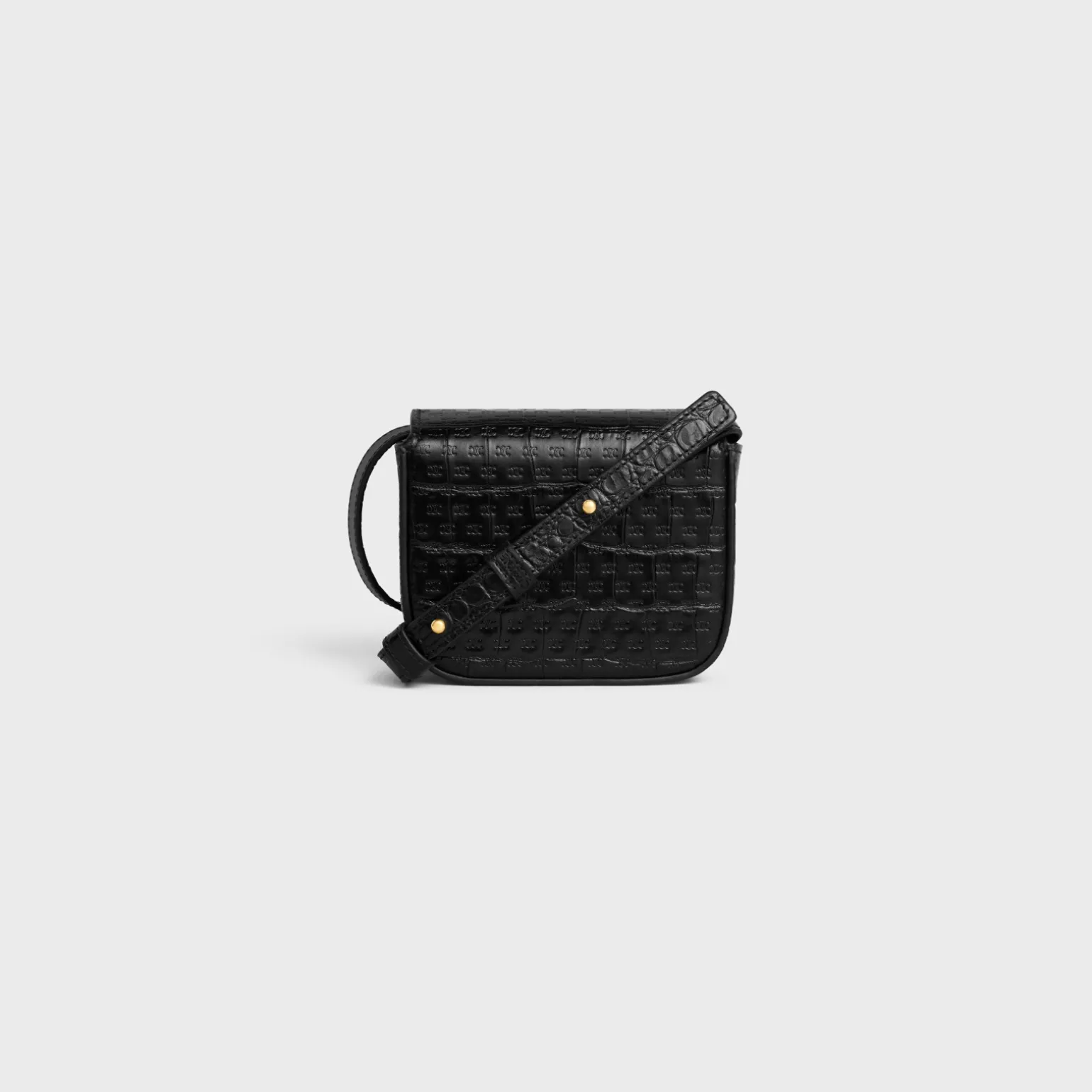 MINI CLAUDE in CALFSKIN CROCO EFFECT EMBOSSED TRIOMPHE