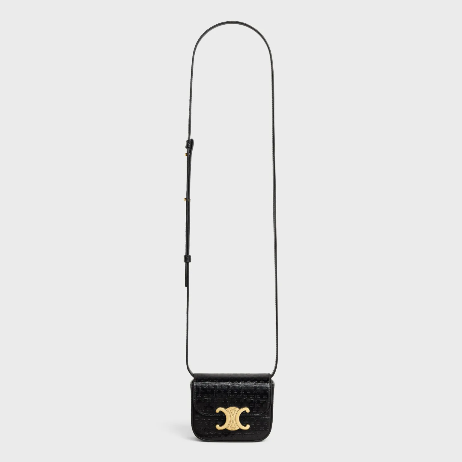 MINI CLAUDE in CALFSKIN CROCO EFFECT EMBOSSED TRIOMPHE