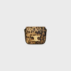 MINI CLAUDE in CELINE CANVAS WITH LEOPARD PRINT