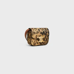 MINI CLAUDE in CELINE CANVAS WITH LEOPARD PRINT