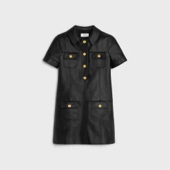 mini dress in soft lambskin