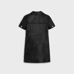 mini dress in soft lambskin