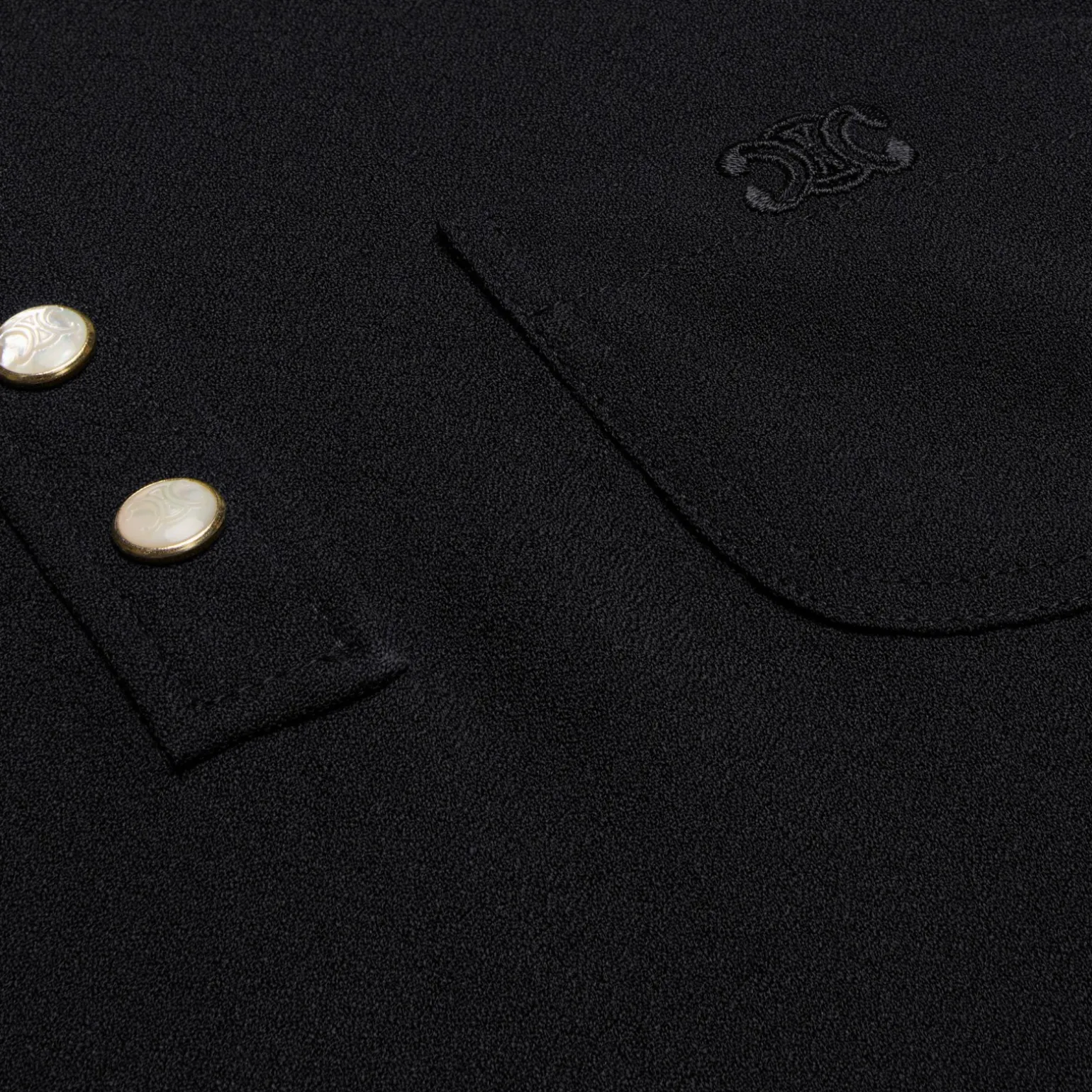 mini polo dress in viscose sablé