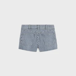 mini shorts in heavy stripe cotton