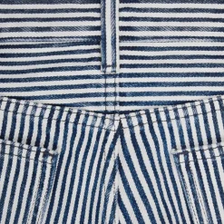 mini shorts in heavy stripe cotton