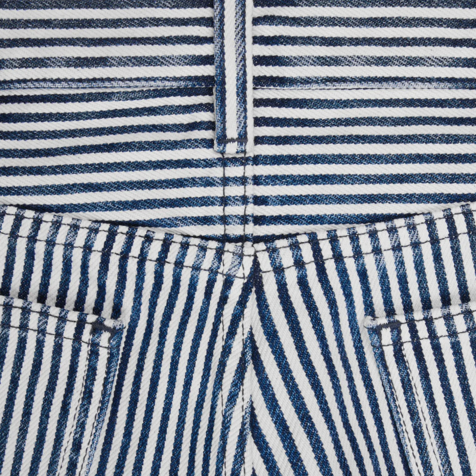 mini shorts in heavy stripe cotton