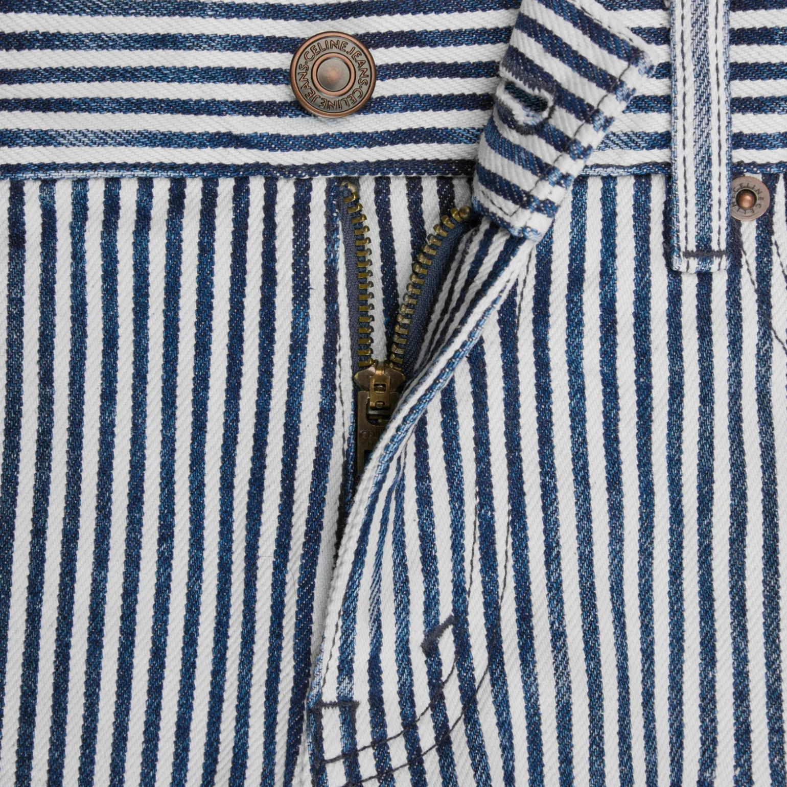 mini shorts in heavy stripe cotton