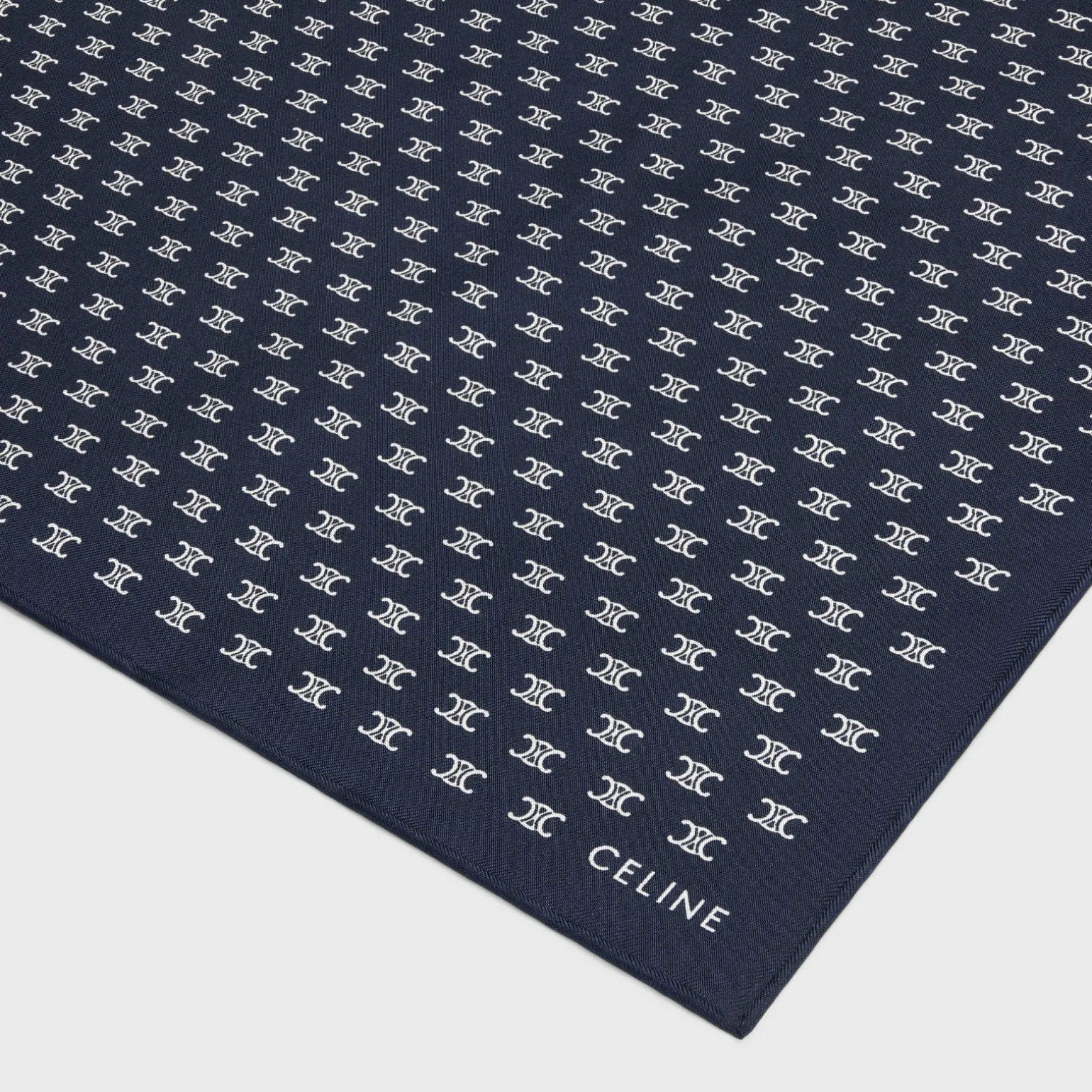 mini triomphe bandana in silk twill