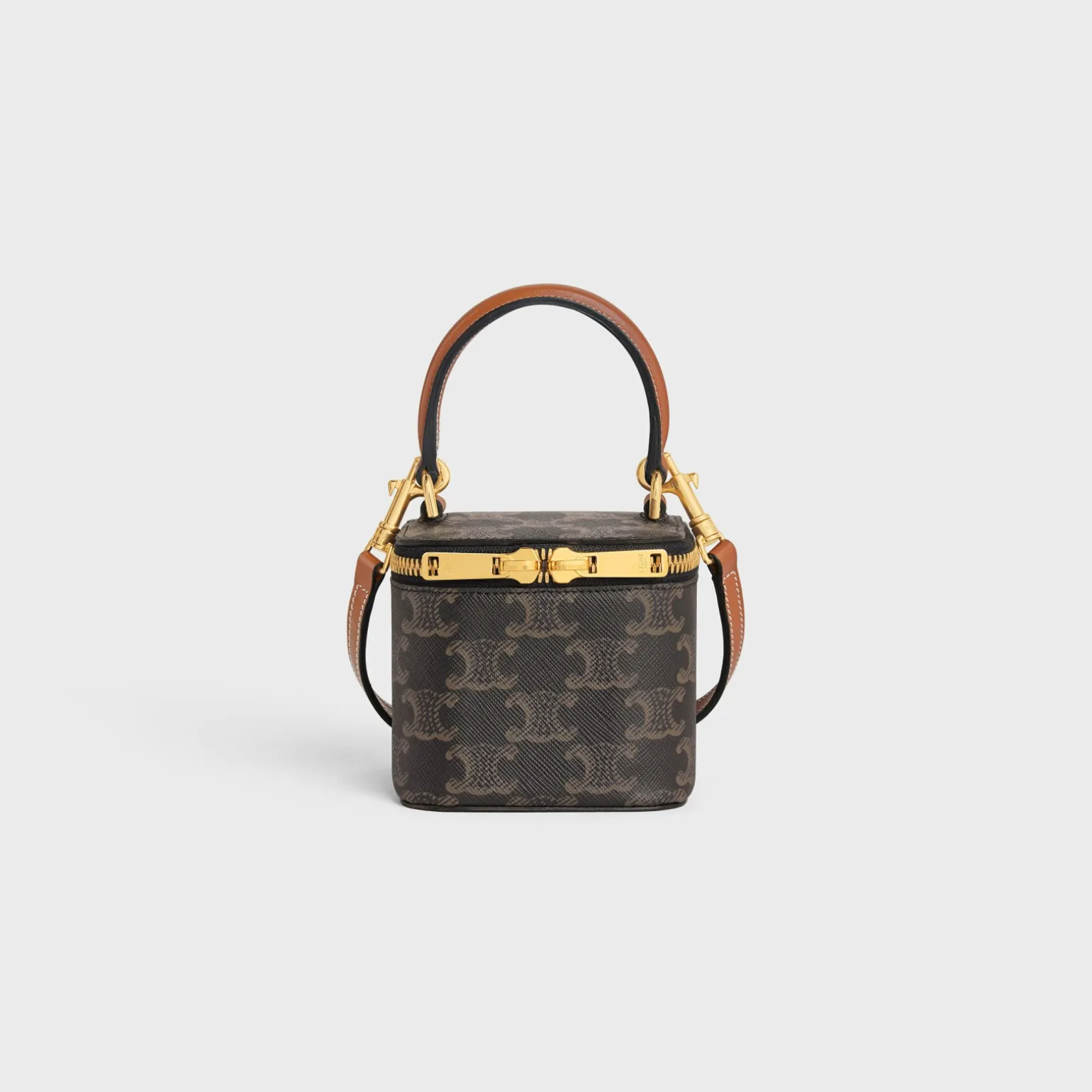 MINI VANITY CASE in Triomphe Canvas and Calfskin