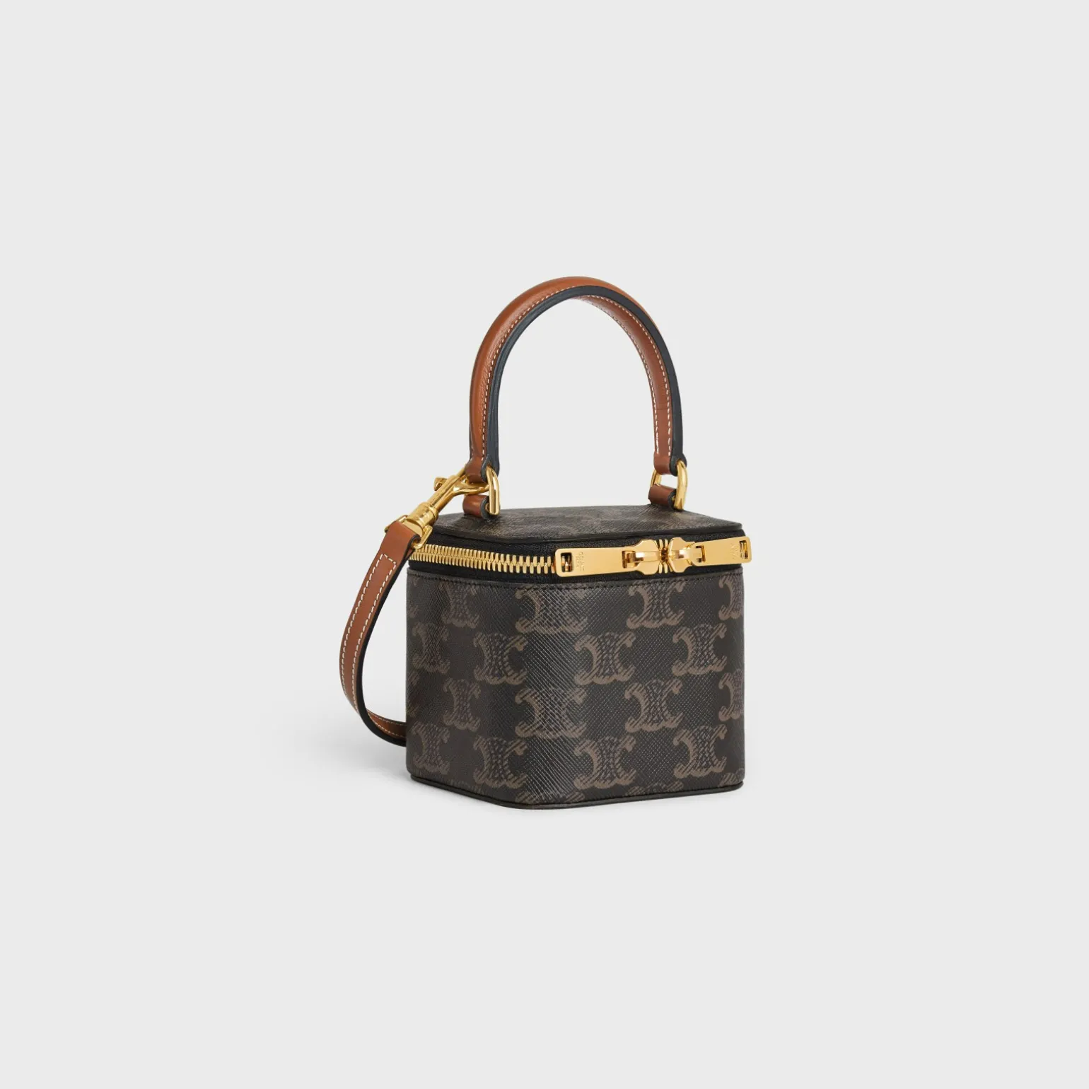 MINI VANITY CASE in Triomphe Canvas and Calfskin