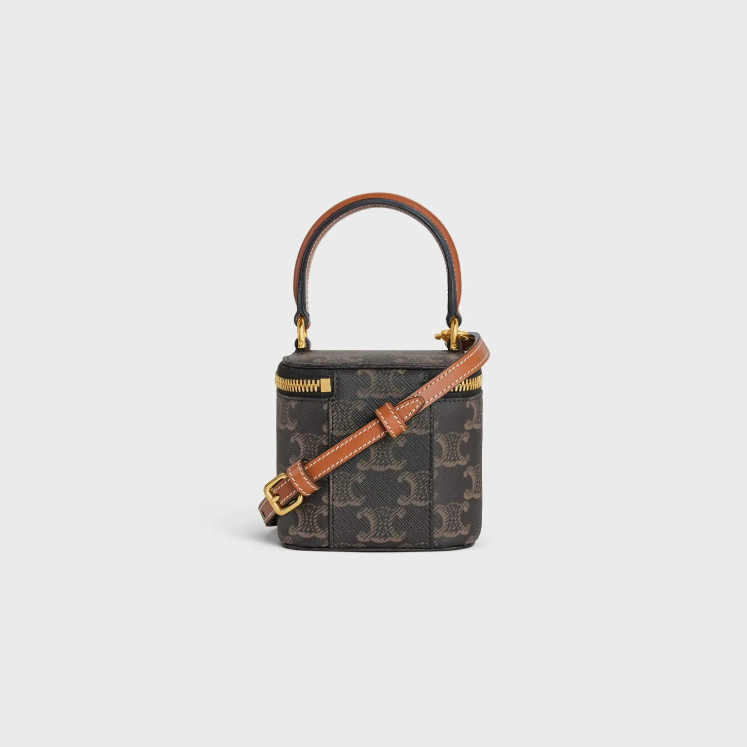 MINI VANITY CASE in Triomphe Canvas and Calfskin