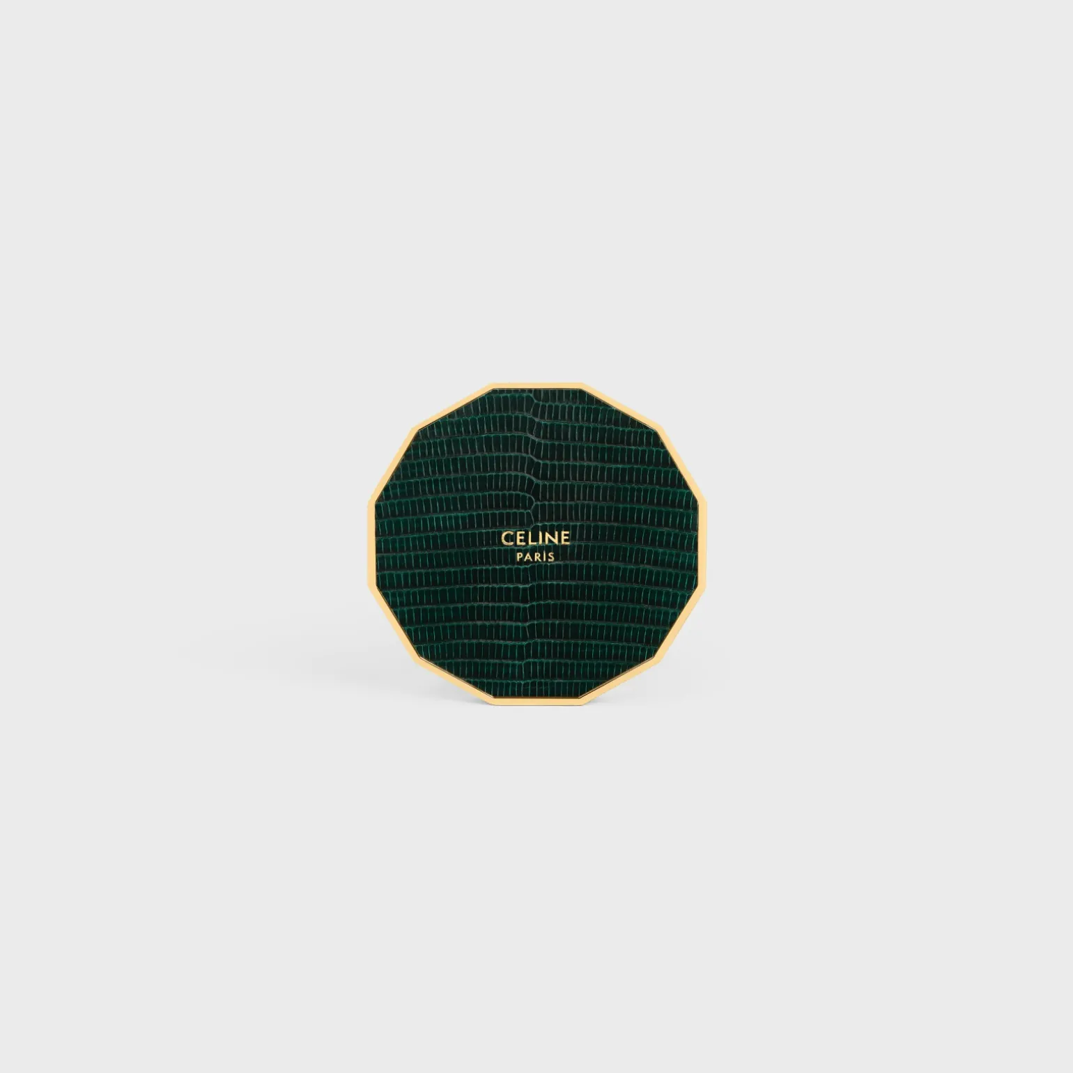 MIRROR IN LIZARD AND BRASS