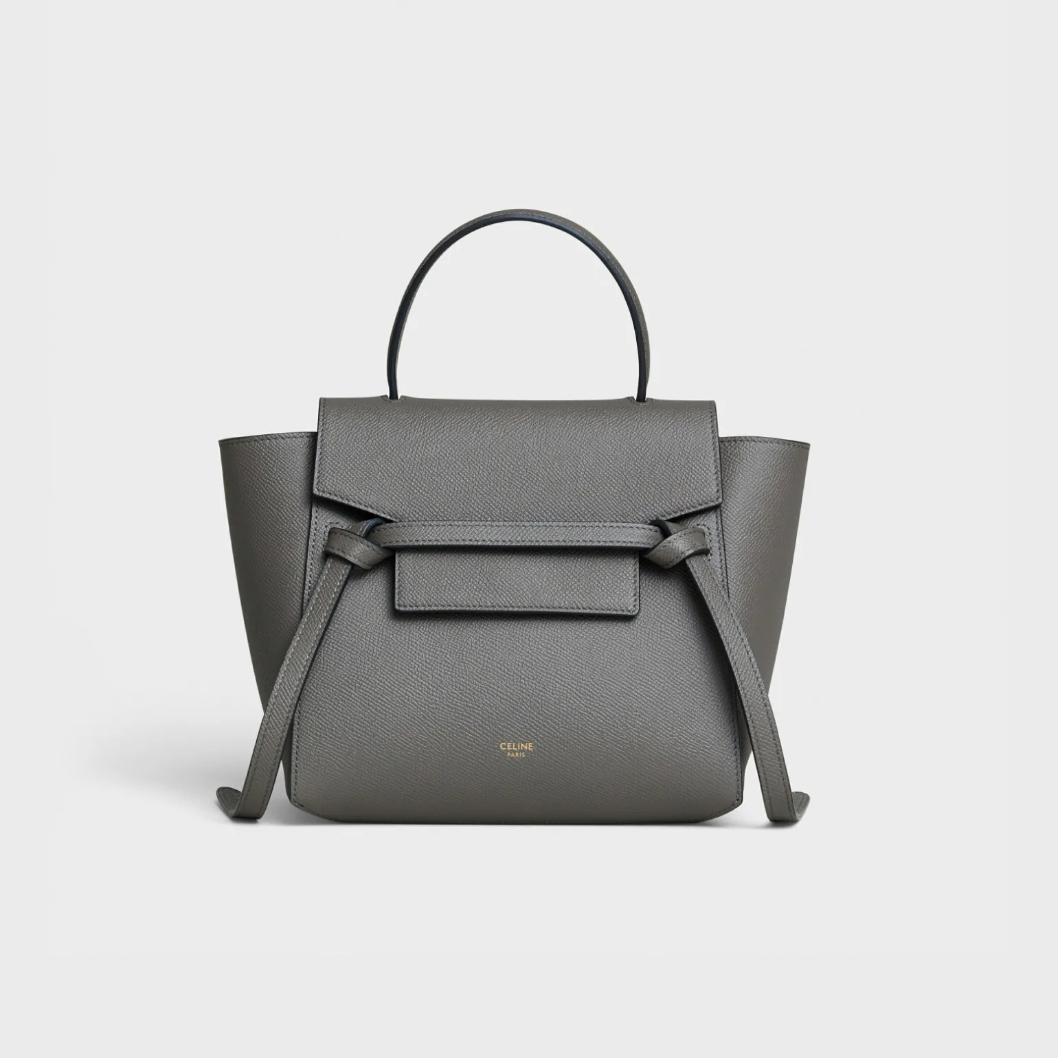 Nano Belt bag in grained calfskin