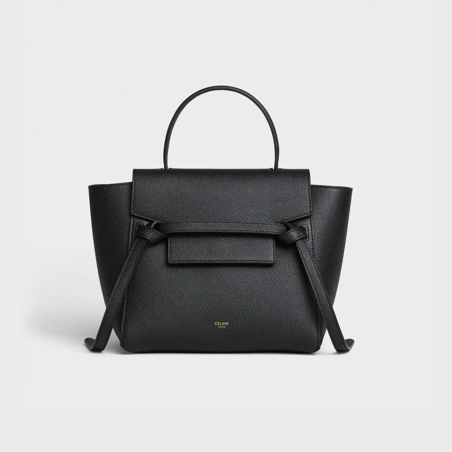 Nano Belt bag in grained calfskin